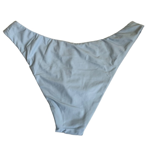 NWT J. Crew Blue Mist Baby Blue Curved Waist Cheeky Bikini Bottoms Sz M - Picture 7 of 13